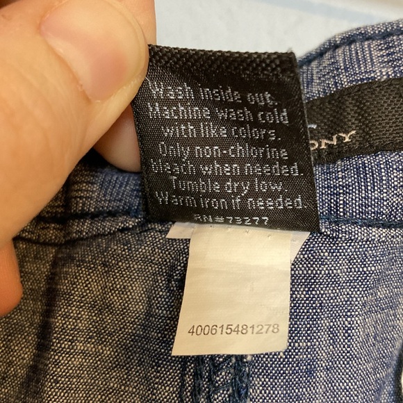 Marc Anthony Mens Size 36 Blue Shorts 9” Inseam Flat Front Zip Fly Pockets - Picture 7 of 12